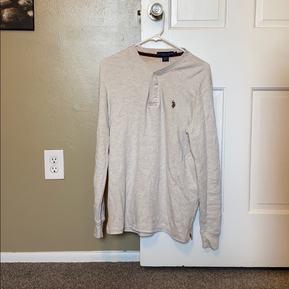 Polo Off White Long Sleeve Top